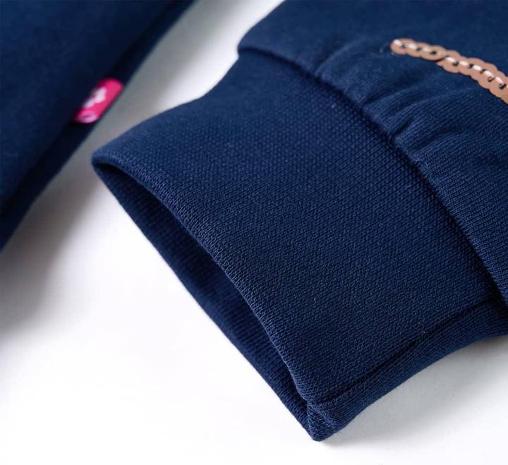 Immagine prodotto vidaXL Felpa da bambino blu navy 140,Materiale: 95 % cotone. 5 (140)