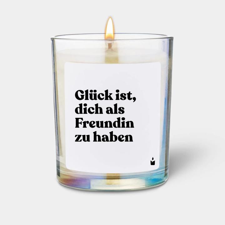 Chatty Candles Duftkerze Flowery Glück ist, dich als Freundin zu haben