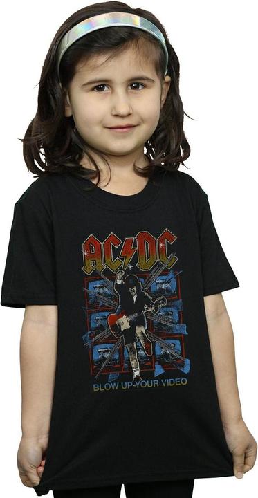Produktbild AC/DC Girls Blow Up Your Video TShirt aus Baumwolle (140, 146)