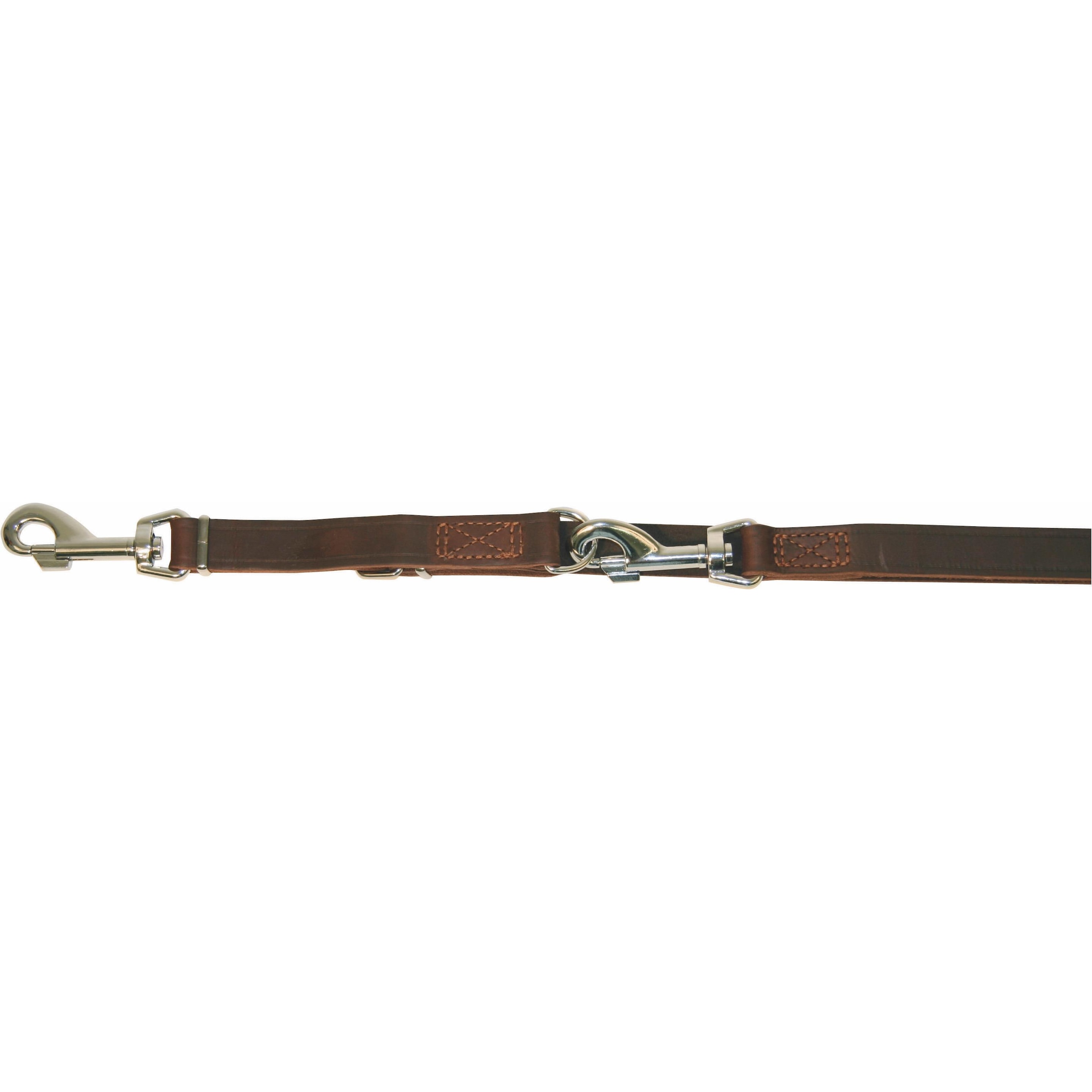 Kerbl VEGAS Führleine braun, 22 mm 240 cm, genäht, ausschnallbar (Hund), Halsband + Leine