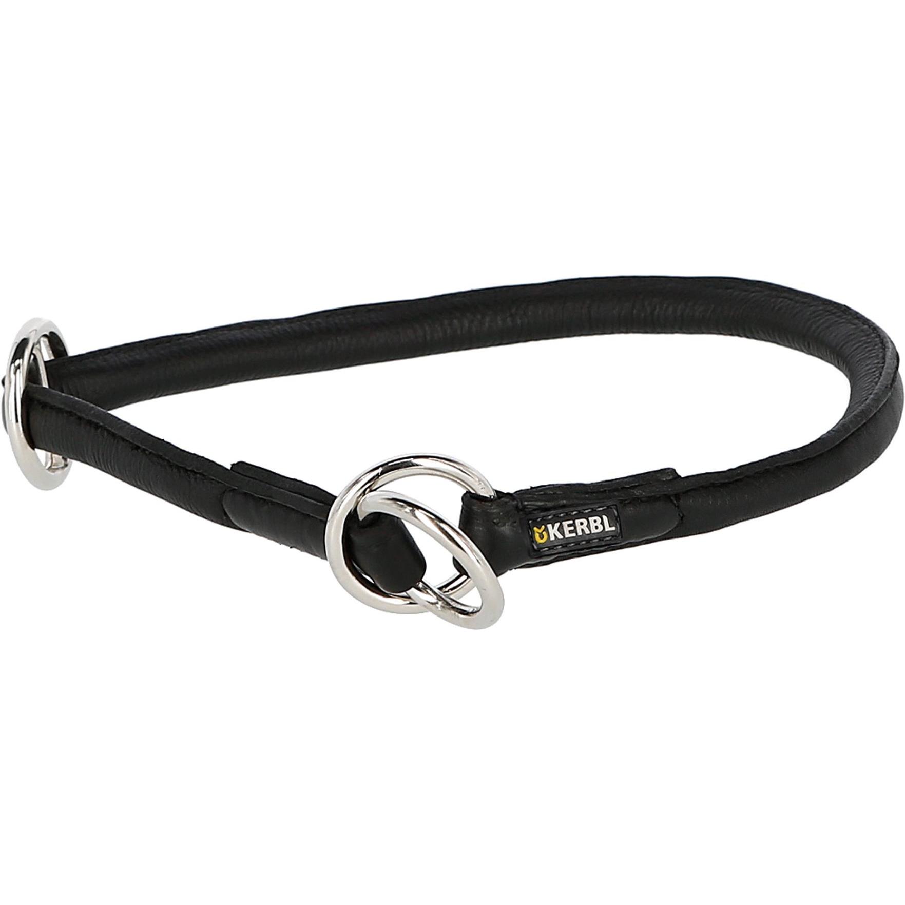 Thumbnail - Kerbl Rundleder- Roma mit Stopper 45cm, 8mm,schwarz (Hund, Hundesport), Halsband + Leine