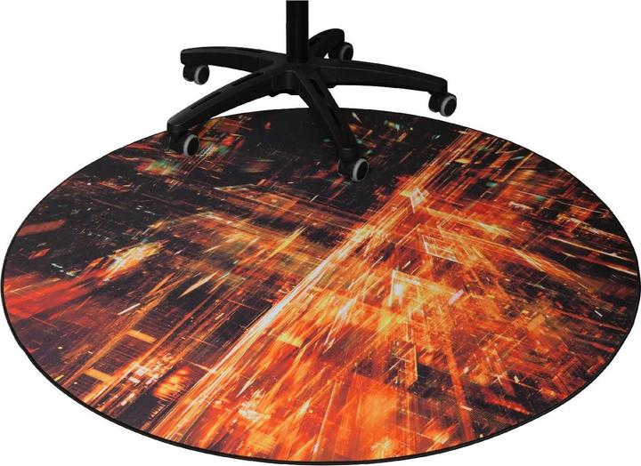 Image du produit Deltaco GAMING GAM-126 Tapis de chaise pour les chaises de jeu et de bureau pour protéger le sol (L x l x h) (110 x 110 cm)
