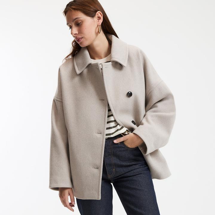Actual product image La Redoute Collections Kurzmantel mit Knopfverschluss (38, M)