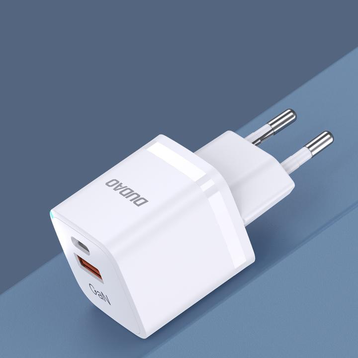 Productafbeelding Dudao Wandladegerät GaN 33W PPS USB C/USB A13Pro - weiss (33 W)