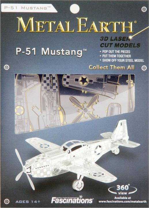 Actual product image Metal Earth Mustang P-51