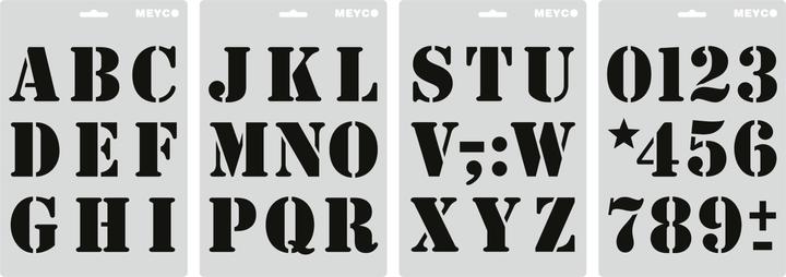 Image du produit Meyco Set de pochoirs "Lettres & Chiffres