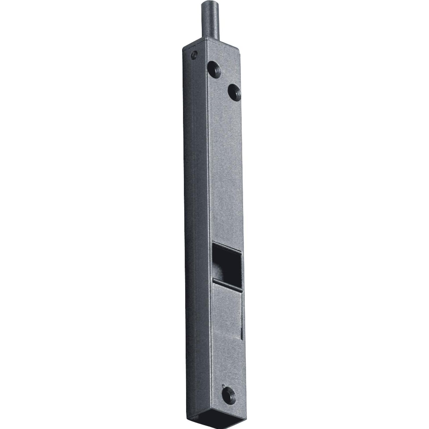 Strenger, Türbeschlag + Scharnier, Kantriegel mit Schliessblech U-Gehäuse + Griffschieber 100mm vernickelt
