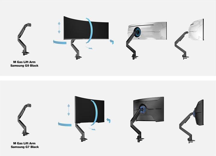 Produktbild Multibrackets Monitorhalter mit Gasfeder für Samsung Monitor (Tisch, 32")