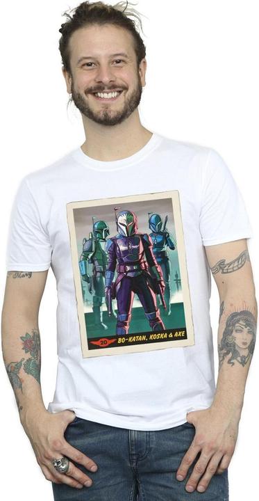 Actual product image Star Wars Mens The Mandalorian Bo-Katan Koska and Axe T-Shirt (XXL)