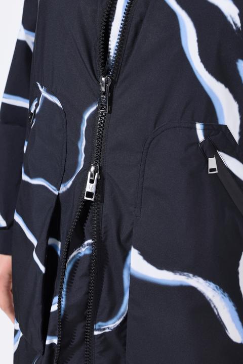 Actual product image Ulla Popken Wave Print Rain Coat (42, 44)