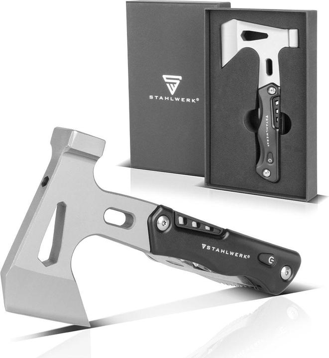 Image du produit Stahlwerk Outil multifonctionnel Kit de survie avec couteau de poche Lampe de poche LED (10 Fonctions)