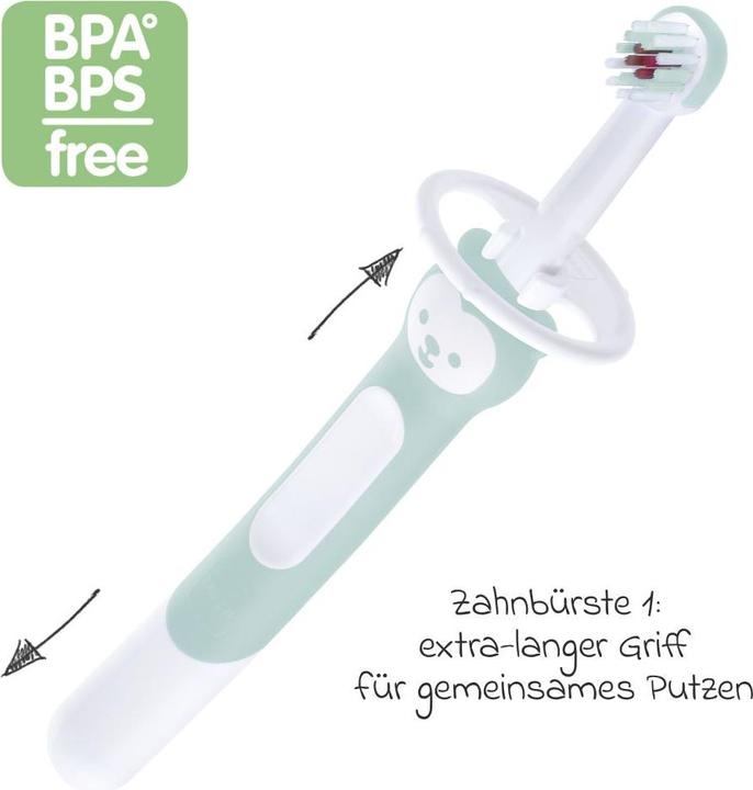 Produktbild MAM Learn to Brush Set 5+ Mon., türkis (Weich, 1 x)
