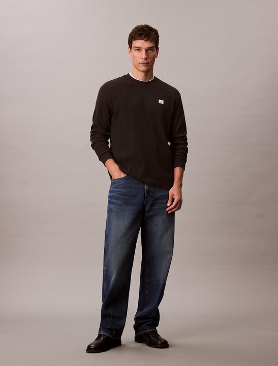 Actual product image Calvin Klein Jeans Ls Waffle Badge Crewnk Tee (L)