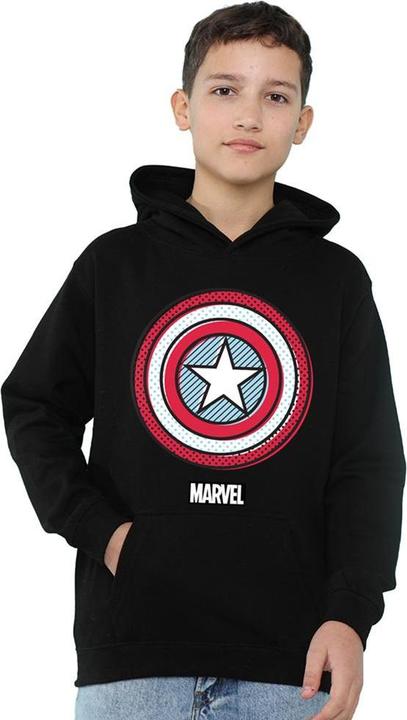 Produktbild Captain America Ziptone Kapuzenpullover Zum Überziehen meliert (116)