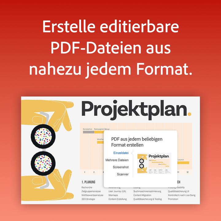 Actual product image Adobe Acrobat Pro (1 User, 12 months)