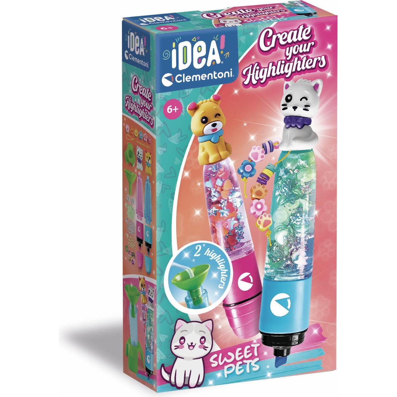 Clementoni Idea Machen Sie Ihre eigenen Textmarker - Süsse Haustiere