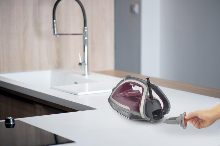 Productafbeelding Tefal Ultragliss Anti-Calc Plus FV6840E0 strijkijzer Stoomstrijkijzer 2800 W Paars, Zilver (2800 W, 260 g/min)