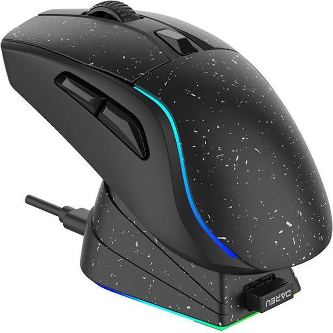 Actual product image Dareu Wireless gaming mouse + charging dock A950 RGB 400-12000 DPI (black) (Wireless)