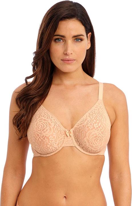 Wacoal bh mit gebürstetem rücken aus geformtem stretchmaterial, damen halo lace (Einzelpack, 85 D)