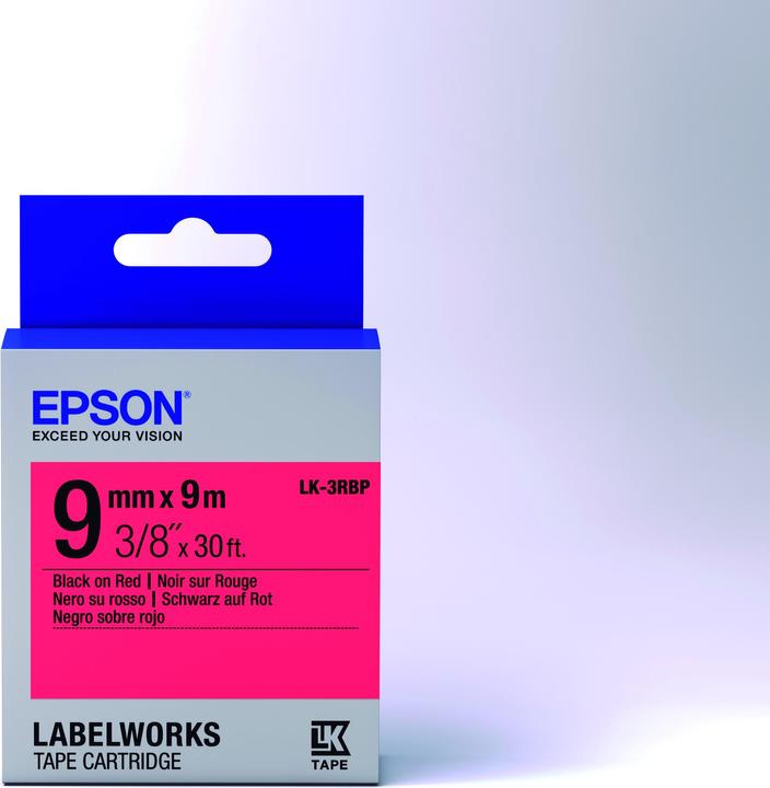 Productafbeelding Epson Labelcassette Lk-33rbp (0.90 cm, Rood)