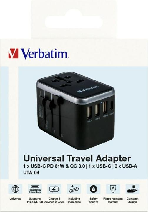 Productafbeelding Verbatim Universele Reisadapter