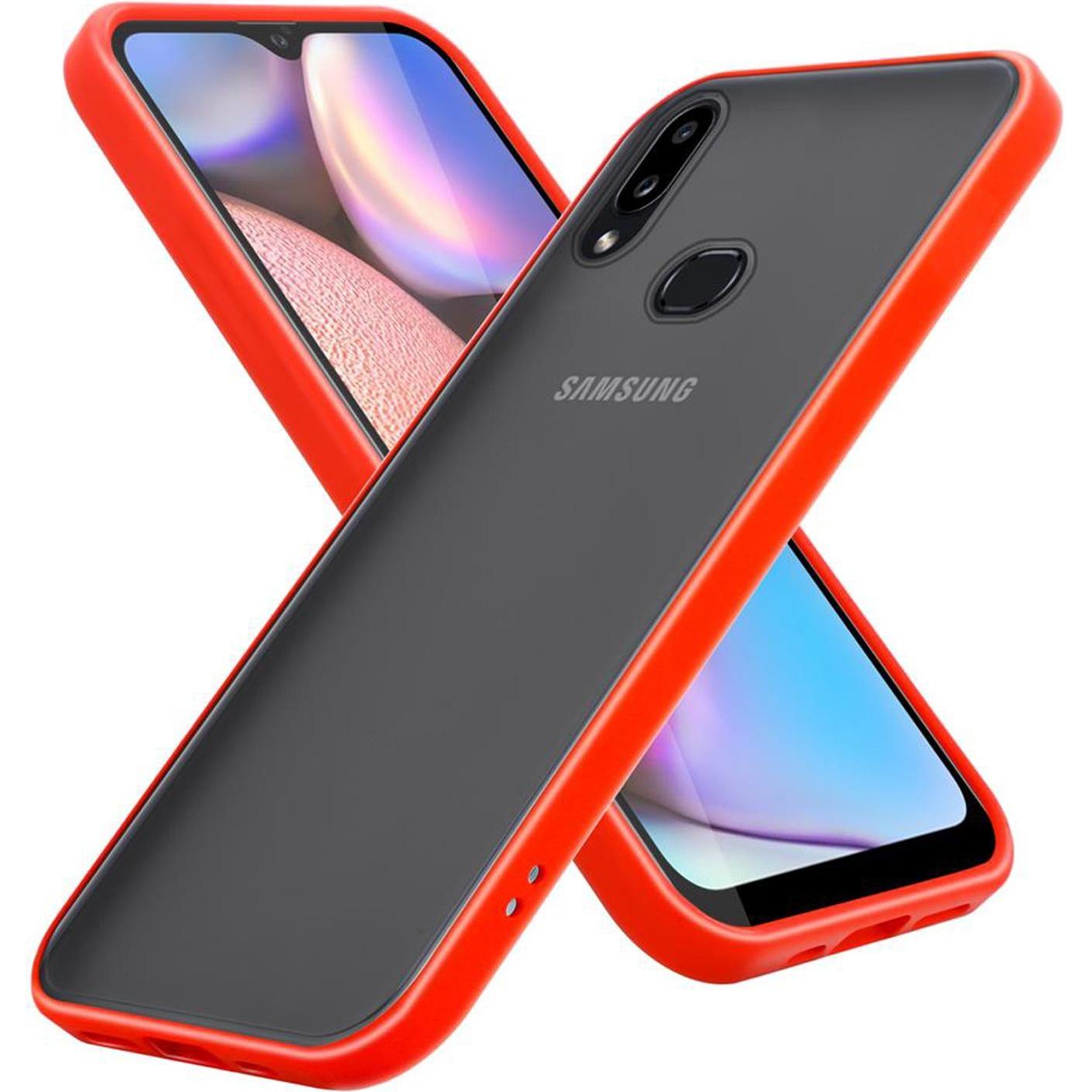 Cadorabo Hybrid Matt Cover (Samsung Galaxy A10s), Smartphone Hülle, Transparent