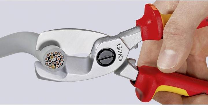 Produktbild Knipex Kabelscheremit Doppelschneide 95 16 200 SB (260 mm)