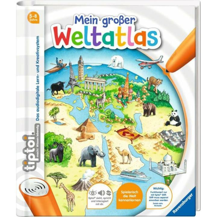 Actual product image tiptoi My Great World Atlas (German, Inca Friesian, Constanze Schargan, 2013)