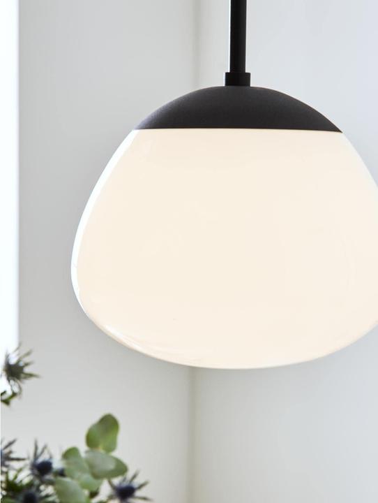 Image du produit Markslöjd Suspension Rise, Ø 25 cm, E27, noir/blanc (E27)
