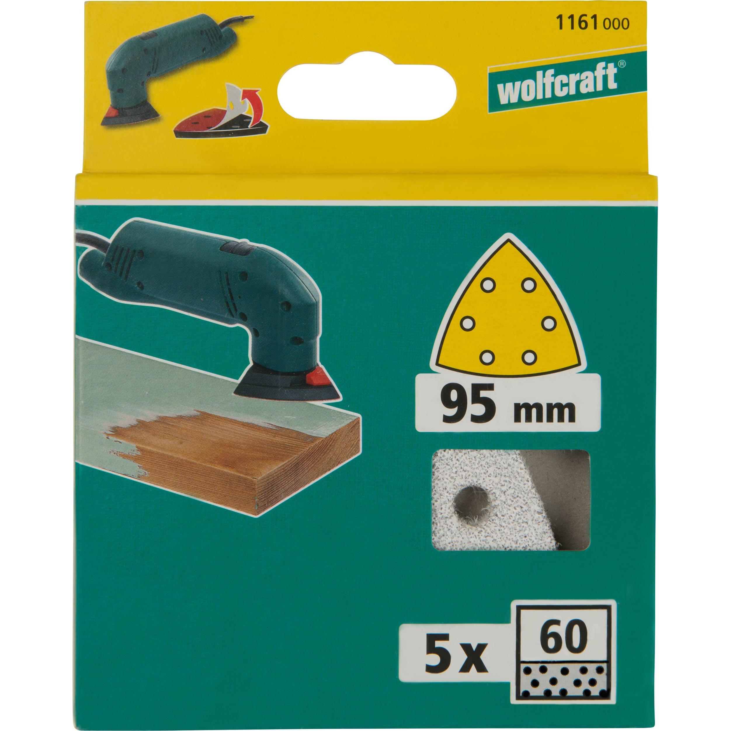 Thumbnail - wolfcraft, Schleifmittel, Deltaschleifpapier mit Klett (120)