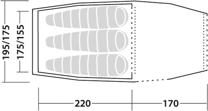 Actual product image Robens Voyager Versa 3 Tent (Tunnel tent, 4.20 kg, 3 persons)