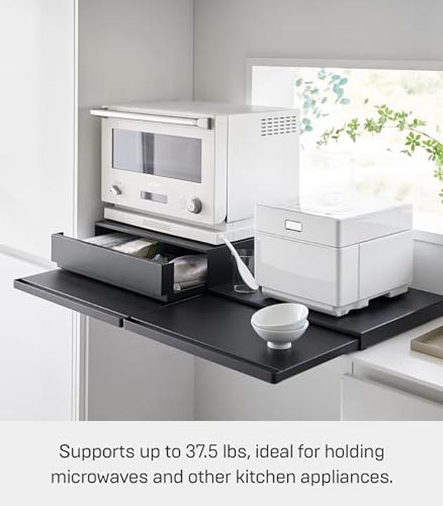 Actual product image Yamazaki Pull-out shelf with drawer for the TOWER kitchen unit