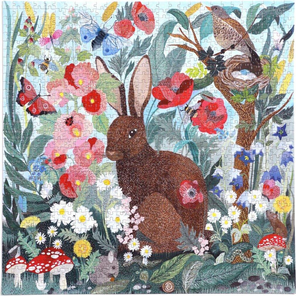 Thumbnail - Eeboo Poppy Bunny Block-Puzzle 1000 Stück(e) Kunst (1000 Teile)