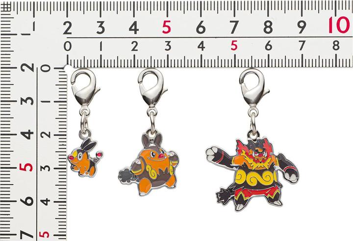 Actual product image Pokémon Pokemon Center - Tepig, Pignite, Emboar keyring - 3 pieces