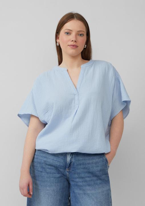 Produktbild S.Oliver Bluse Doubleface-Bluse mit Raffung (52)
