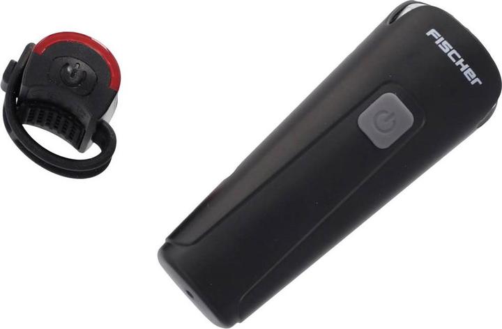 Produktbild Fischer Fahrrad-LED-Beleuchtungs-Set, 45 Lux Leuchtdauer bis zu 20 Stunden, StVZO zugelassen