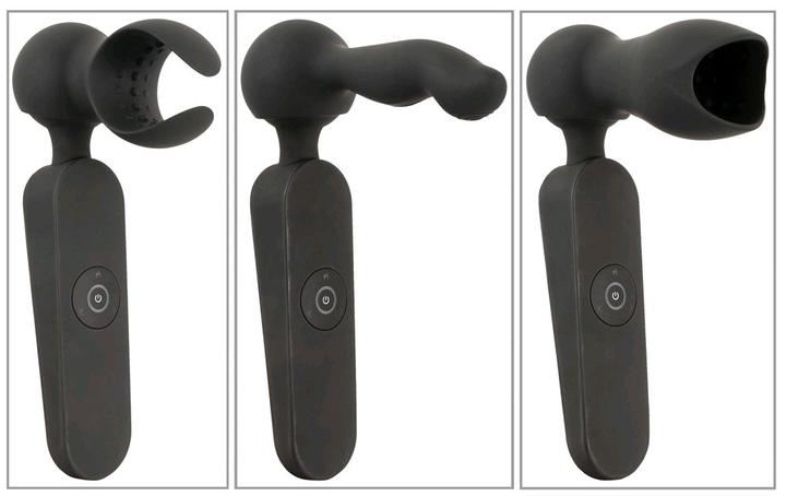 Actual product image Couples Choice wall vibrator with 3 attachments
