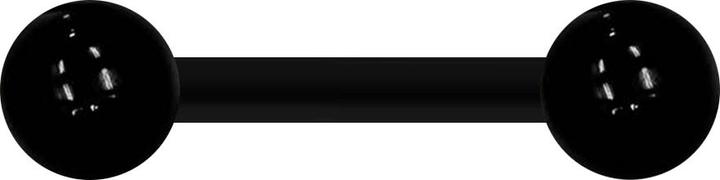 Immagine prodotto Star Piercing Barbell schwarz mit zwei Kugeln (senza ottone, Materiale sintetico)