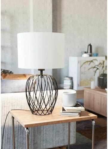 Produktbild EGLO Tischleuchte NIMLET 1x E27 Schwarz/Weiss (E27)