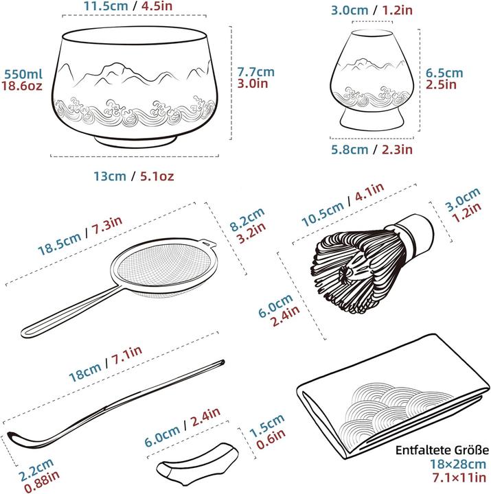 Actual product image Teanagoo Matcha tea set - complete set