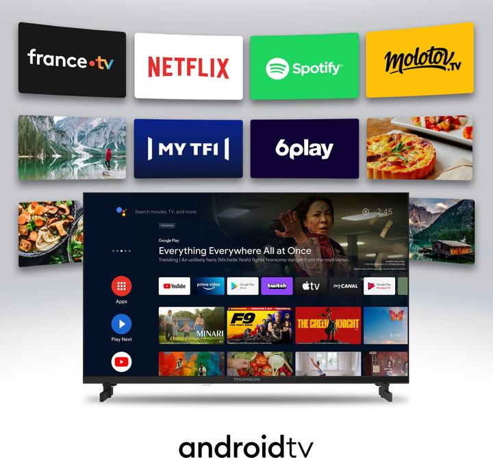 Image du produit Thomson 43UA5S13 TV 109,2 cm (43') 4K Ultra HD Smart TV Wi-Fi Noir (40", LED, Full HD)