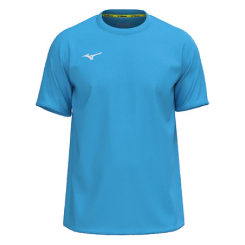 Mizuno, Herren, Sportshirt, Training Tee M (M), Blau, M