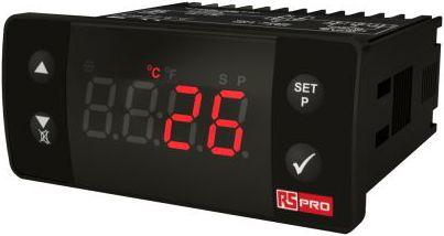 Actual product image Rs Pro Two-point temperature controller Panel mounting, 1 x relay output/ thermocouple, type K input, 23