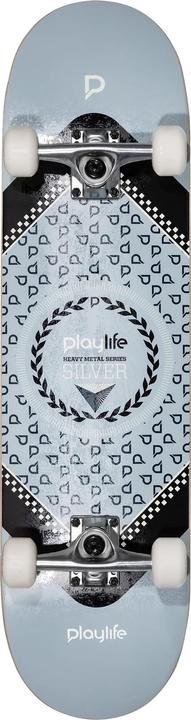 Playlife Zwaar Metaal Zilver Skateboard