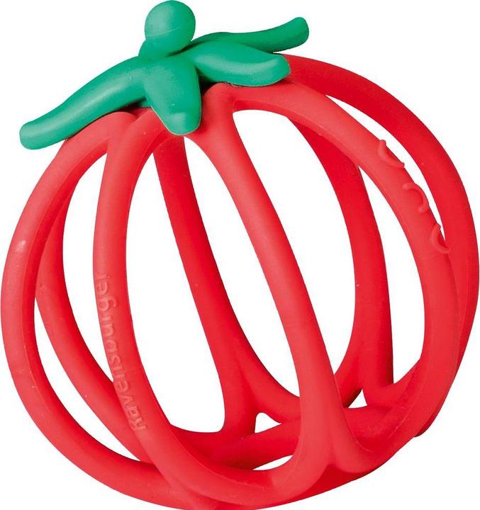 Ravensburger Play+ Kuller-Greifling: Tomate – Zahnungshilfe, Silikon Baby-Spielzeug ab 0 Mona