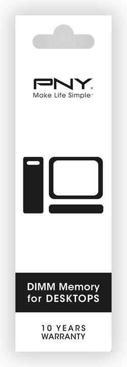 Produktbild PNY 8GB DDR4 3200MHz DIMM Speicher MD8GSD43200-SB (1 x 8GB, 3200 MHz, DDR4-RAM, DIMM)
