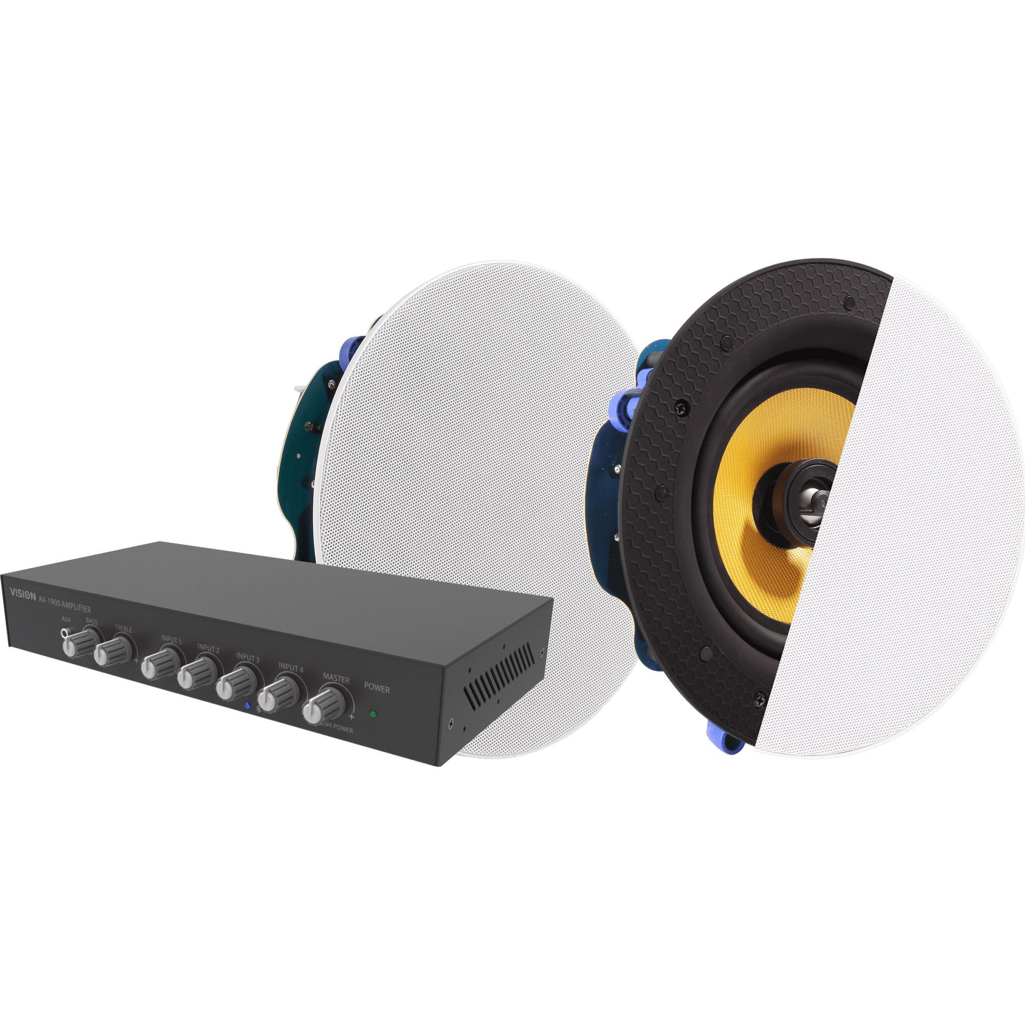 Thumbnail - Vision 0w Mixer Amplifier - 4 inputs (Passiv, 1 Stk.), Monitor Lautsprecher, Schwarz