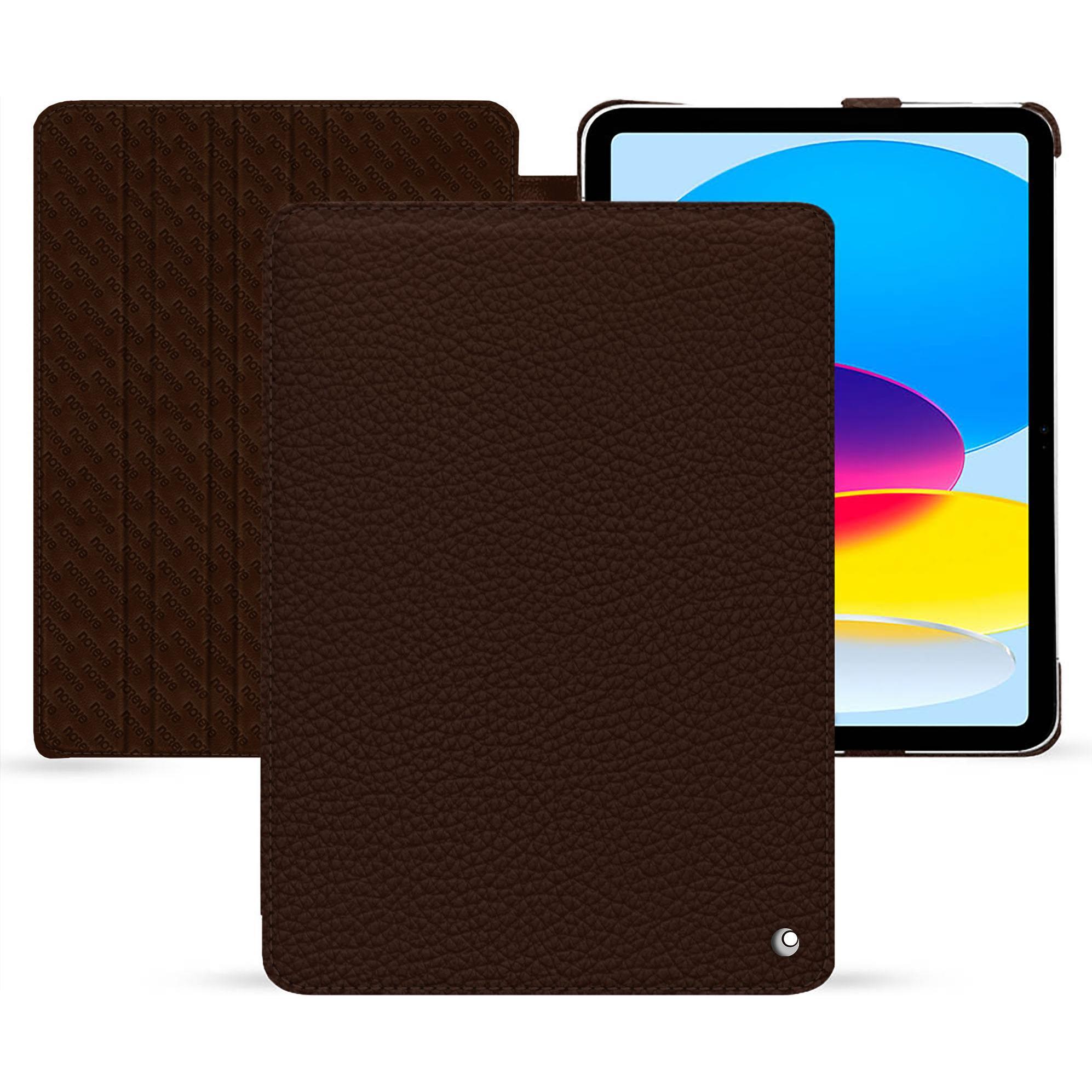 Noreve Lederschutzhülle horizontal (iPad 2022 (10. Gen)), Tablet Hülle, Braun