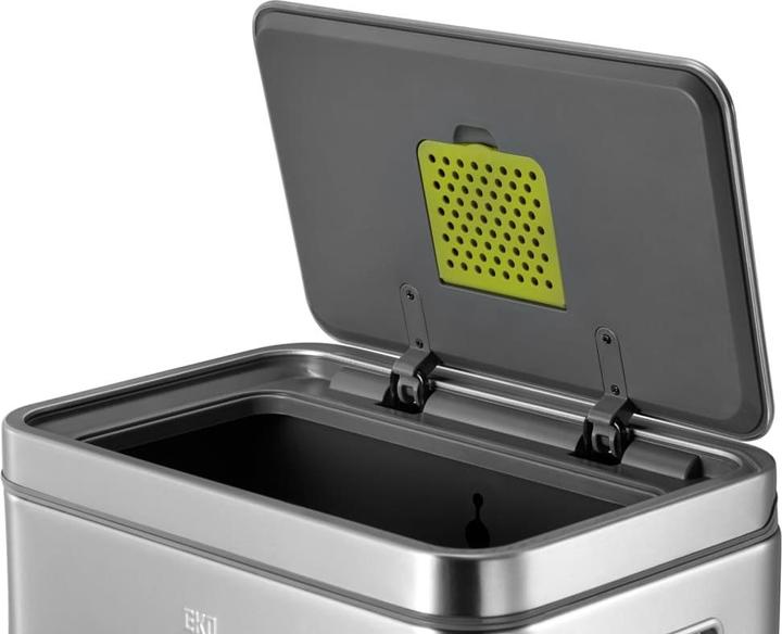 Actual product image EKO Pedal bin X-Cube pedal bin rectangular stainless steel 45 L with extra wide pedal, damped de (45 l)
