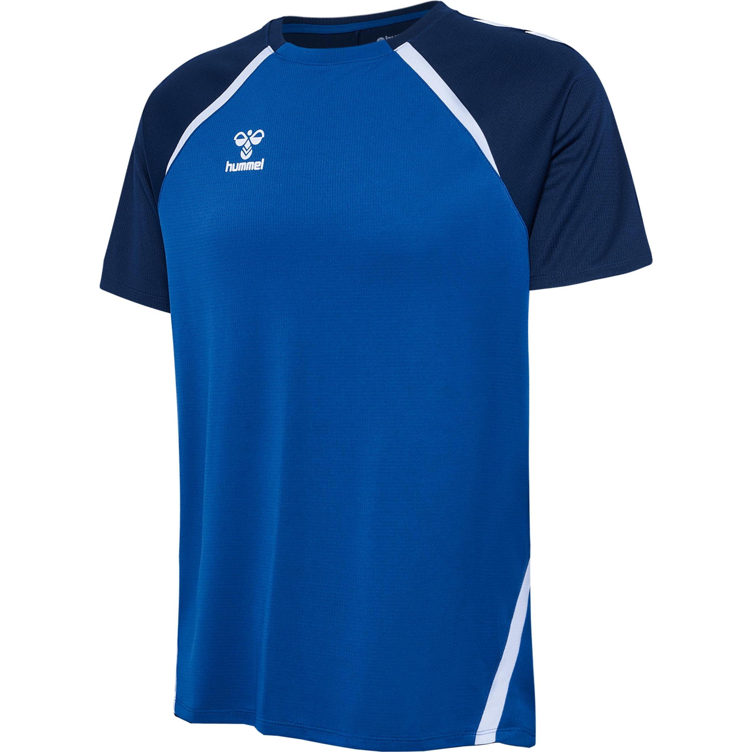 hummel, Herren, Sportshirt, hmlLEAD 2.0 JERSEY S/S (XL), Blau, XL